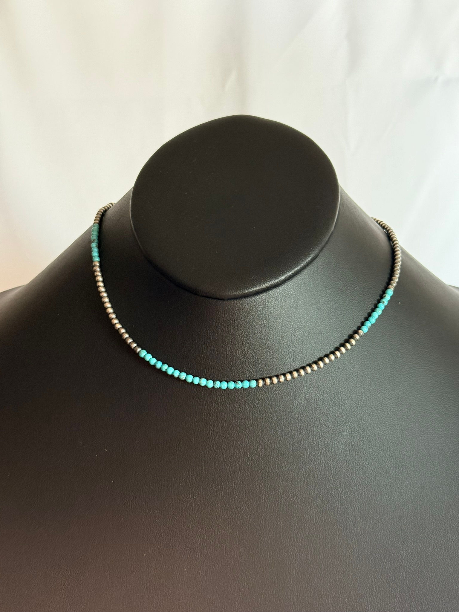Sterling & Turquoise Chocker Necklace