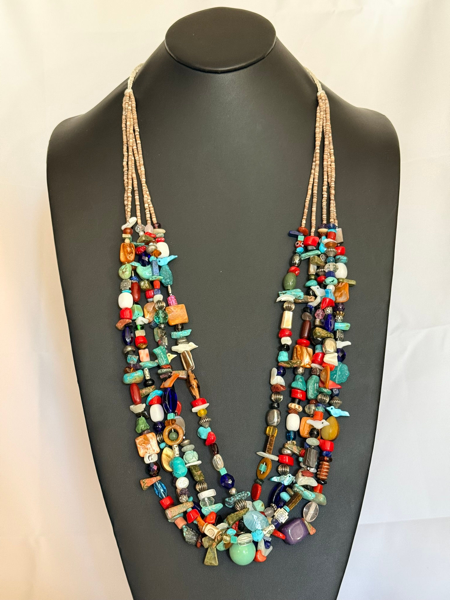 5-Strand Mixed Stone Treasure Necklace