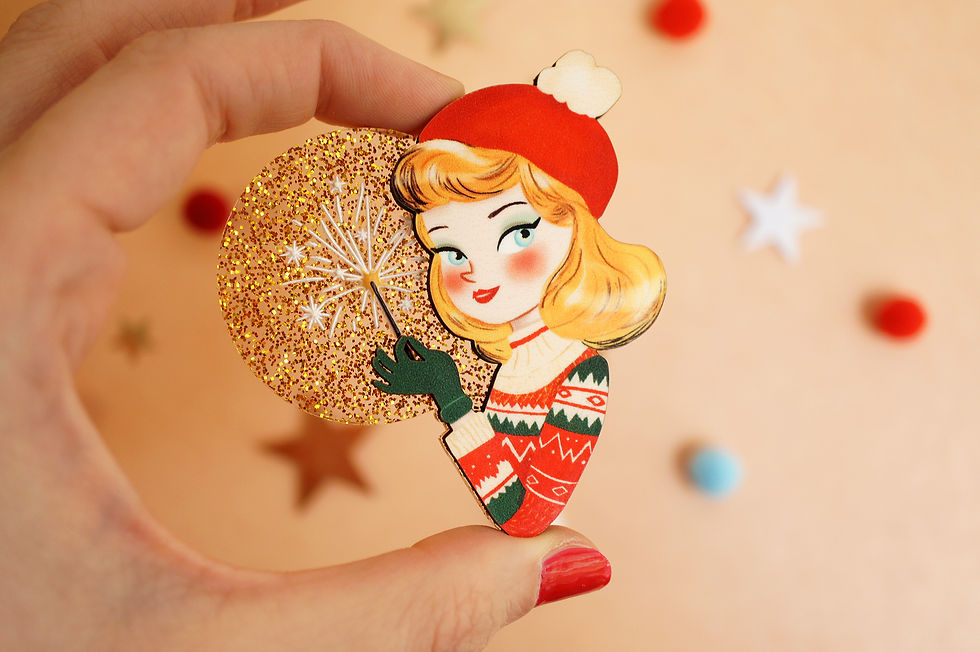 Miniatura: Broche Chispas de Navidad