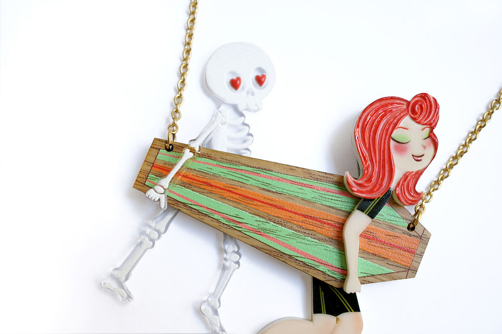 Miniatura: Collar Pareja surfista