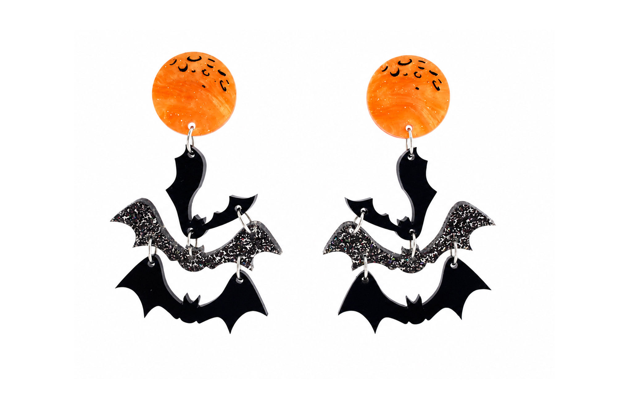 Pendientes Luna de Halloween
