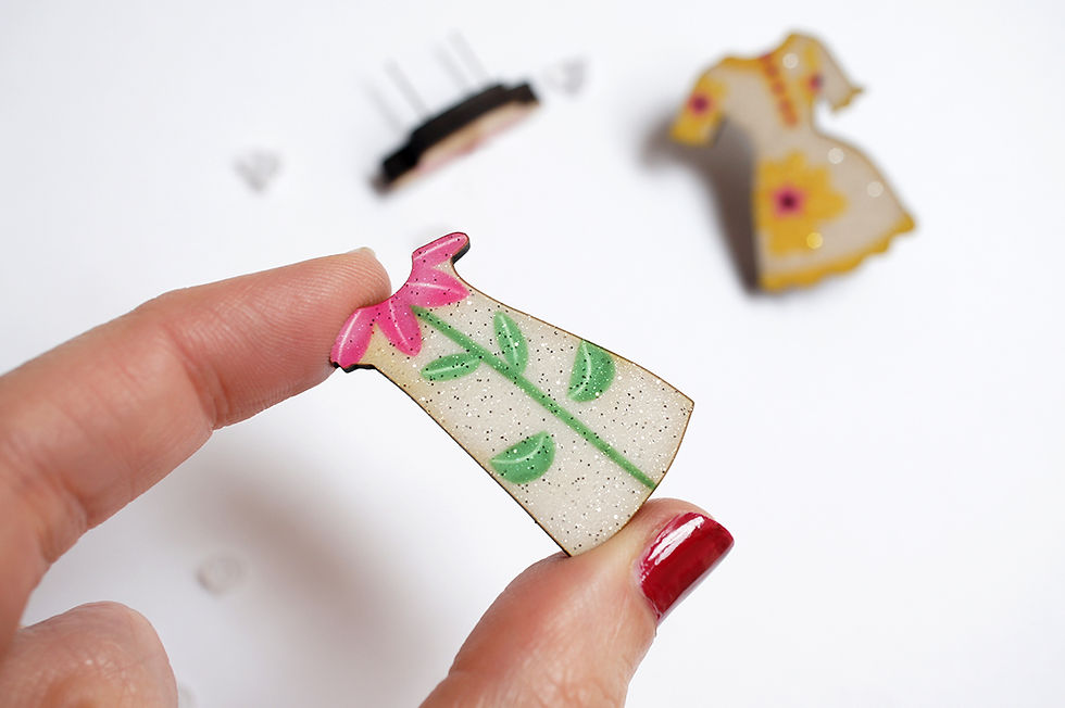 Thumbnail: Spring Flowers Outfit brooches