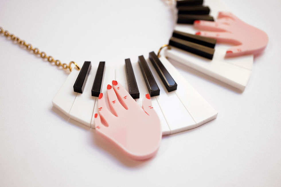 Miniatura: Collar Piano con manos