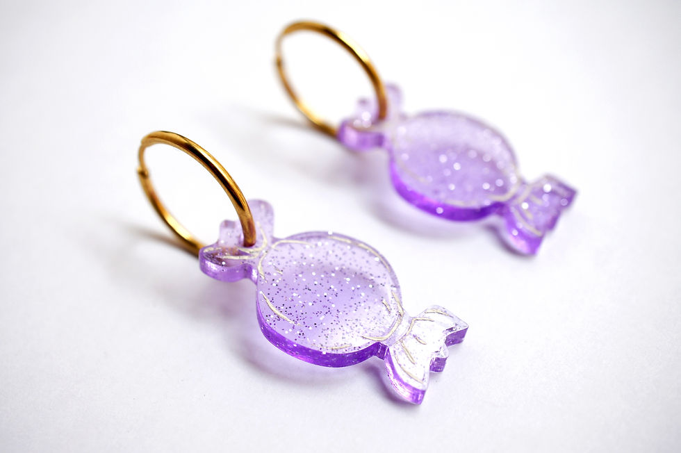 Miniatura: Set de 4 Pendientes Caramelo