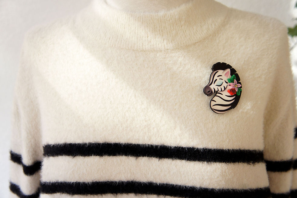 Miniatura: Broche Cebra Solidario