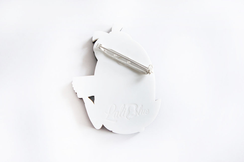 Miniatura: Broche chica con carta de amor