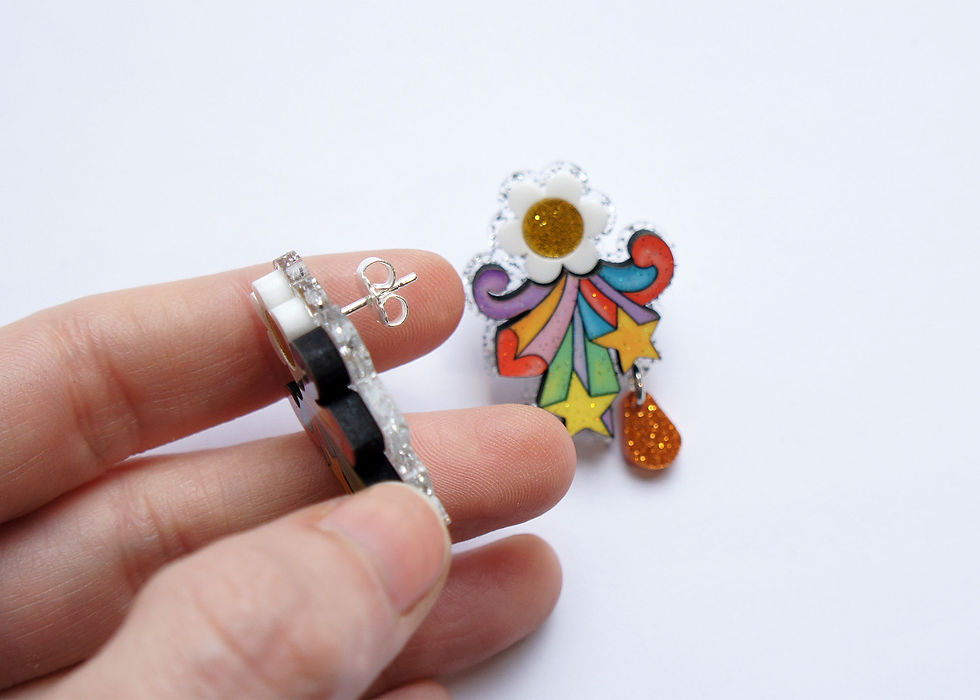 Miniatura: Pendientes Flower Power
