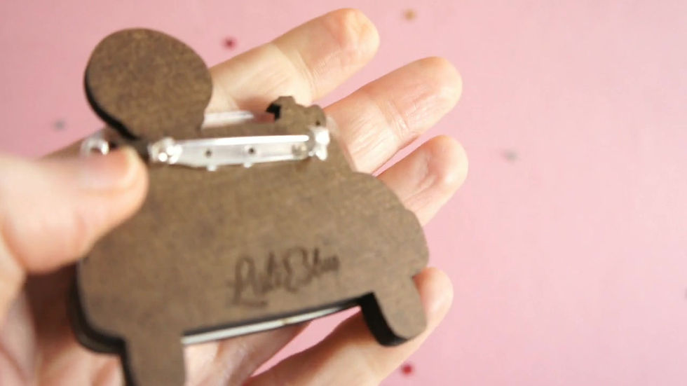 Miniatura: Broche y collar Paseo en coche ¡2 en 1!