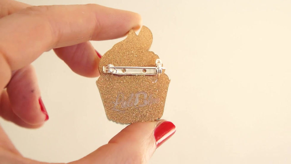 Miniatura: Broche Muffin de limón