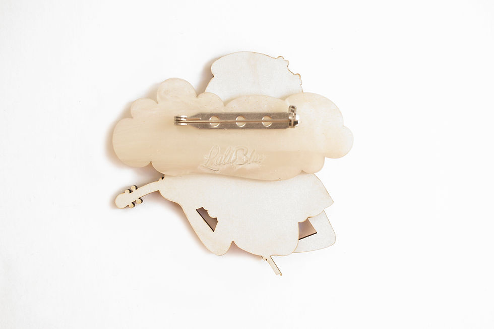 Thumbnail: Girl playing the violin Brooch 