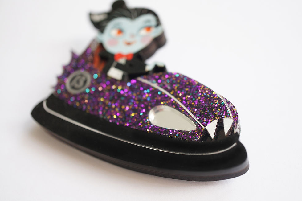 Miniatura: Broche auto de choque con vampiro