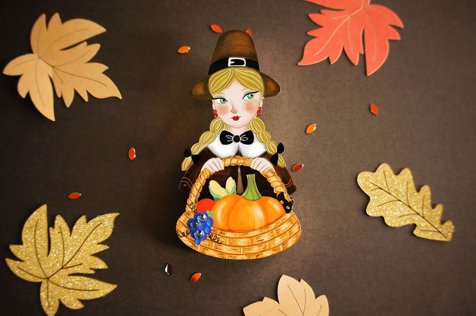 Thumbnail: Pilgrim Thanksgiving Brooch