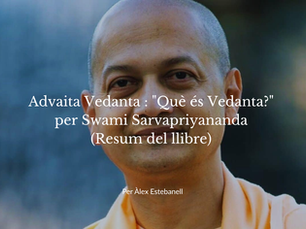 Advaita Vedanta : "Què és Vedanta?" per Swami Sarvapriyananda (Resum del llibre)