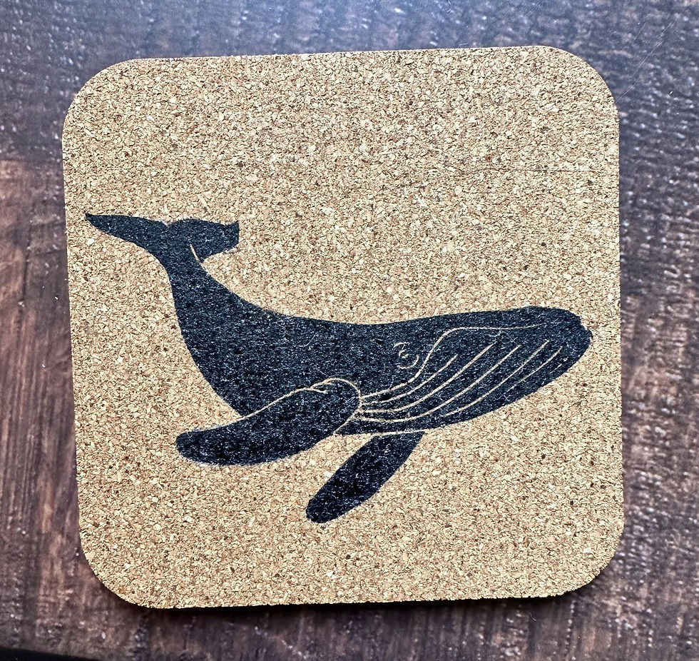 Thumbnail: Whale Cork Coasters
