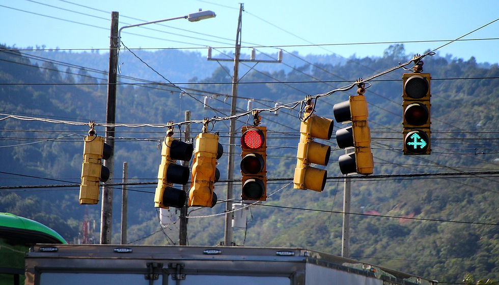 confusion with immigration canada displayed in traffic lights