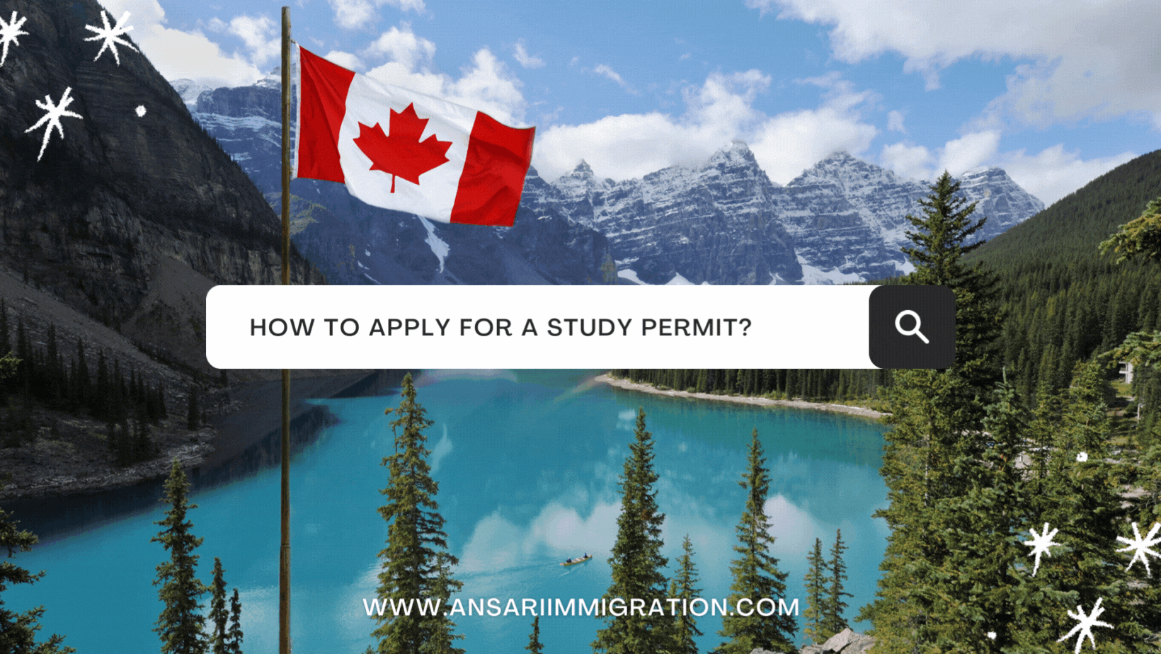 Detailed illustration showcasing the step-by-step process on how to apply for a study permit in Canada.