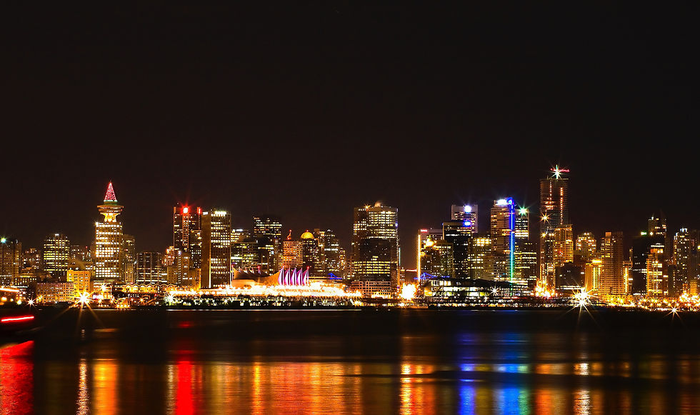 Breathtaking view of Vancouver downtown skyline, showcasing the vibrant life in the city - a key destination for Ansari Immigration agency Vancouver services.