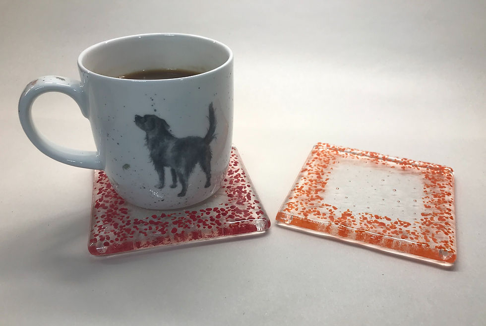 Thumbnail: Rainbow Border Coasters