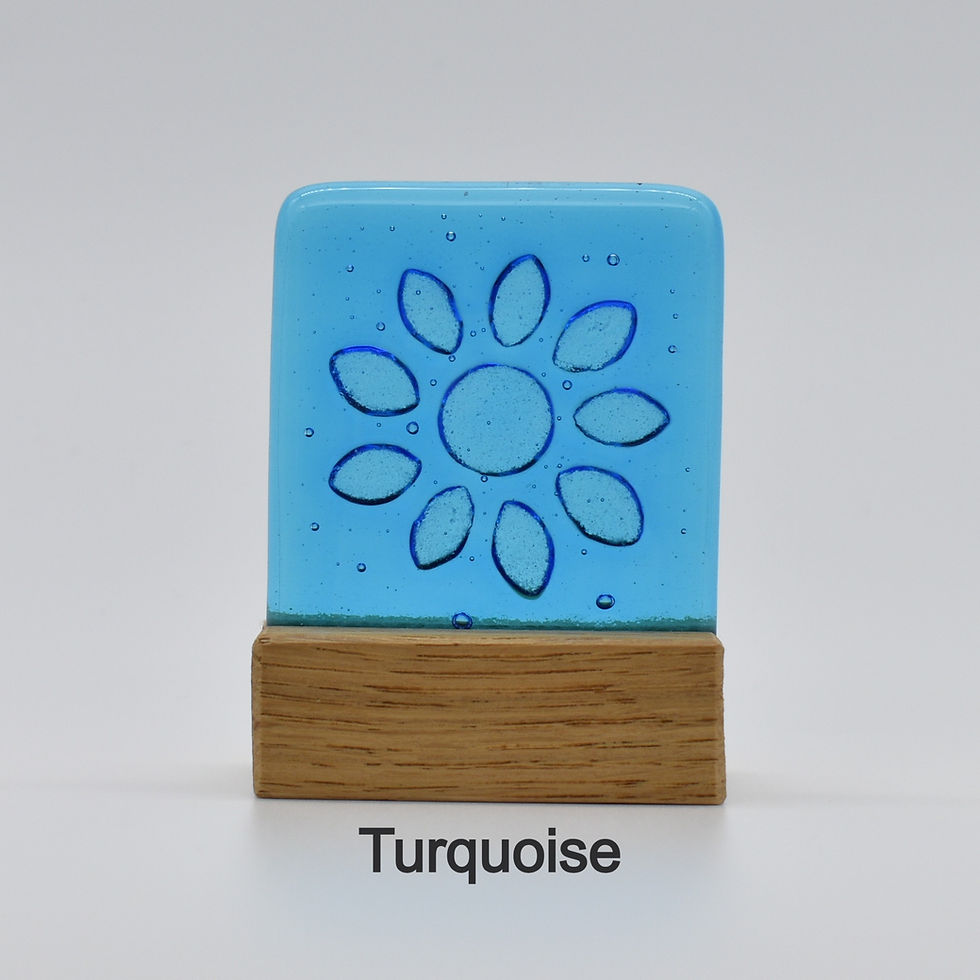 Thumbnail: Glass Flower Plaque