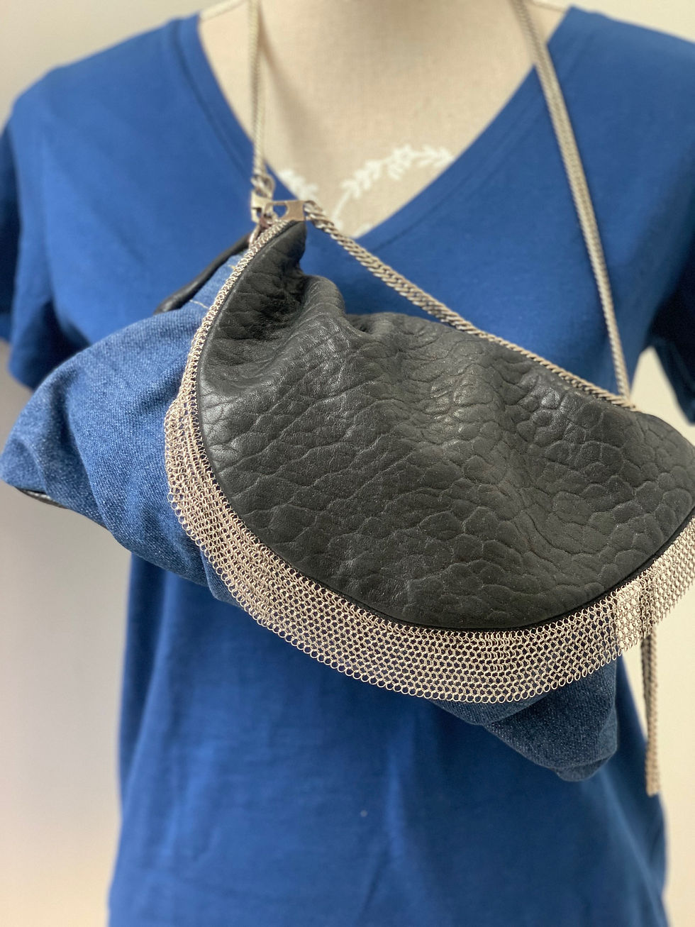 Miniature : Sac Small Bubblenoir et Denim