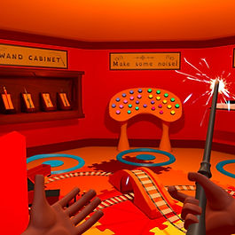 A screenshot of a VR sensory room