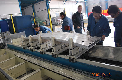 Verifying the first results of running their own CNC program