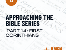 Bible open to 1 Corinthians with warm lighting, symbolizing spiritual growth, unity, and understanding as taught in Paul’s letter.