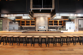 Solid surface commercial countertop fabricated by Sun Millwork, Front Range CO