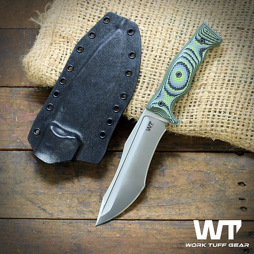 Little Evil Fighter (S)-K329/Zombie Green Camo Gator Grip (Satin