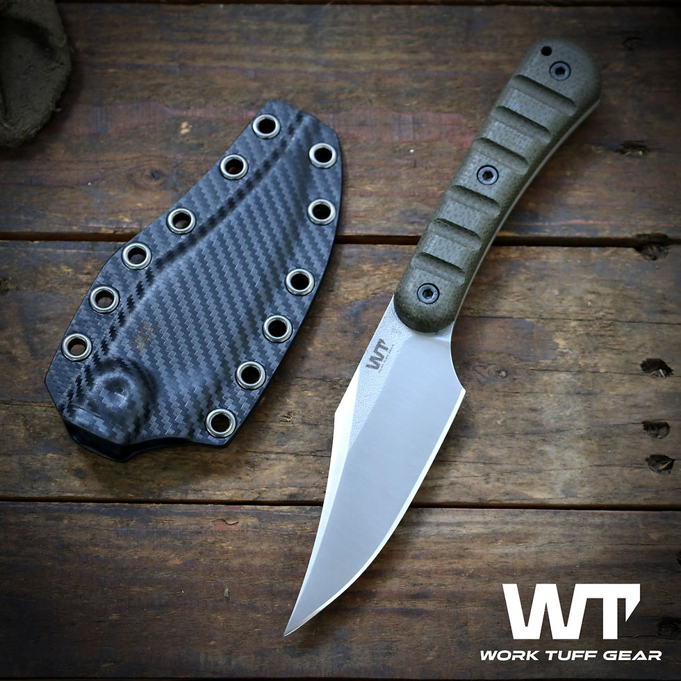 Miniature : Espuela(Bohler K329)/Light SP/ODG Burlap Micarta Grip /Carbon Fibe