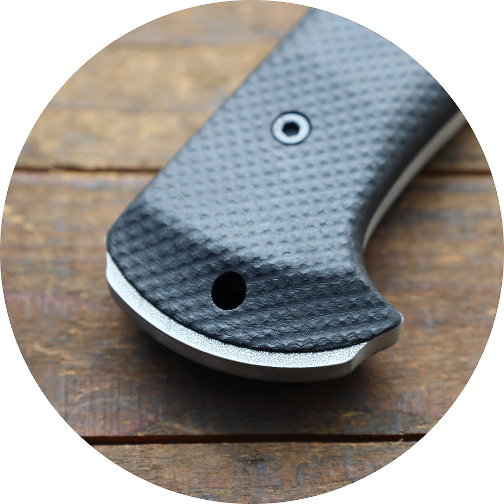 Miniaturbild: M29 (K329)/ Dark Washed/Black Gator G10/Black Kydex Sheath
