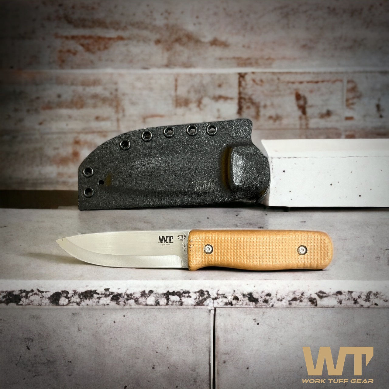 Forester (K340)-Brown G10 / (Kydex sheath)