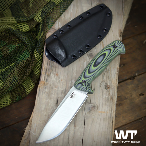 Red Wolf (K329) /Satin finish /Zombie Green Camo Grip | Work Tuff Gear