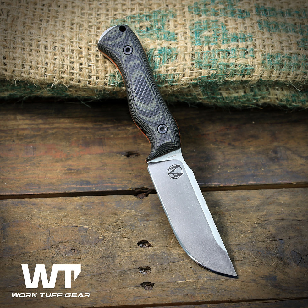 Miniaturbild: Nomad Bushcrafter  (N690 Cryo)--Swamp Camo with Orange Liner Gator Grip