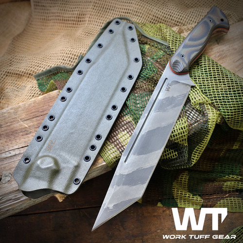 Tanto X (K329)/Type A/Tiger Stripes/Gator Grip/ODG Sheath | Work