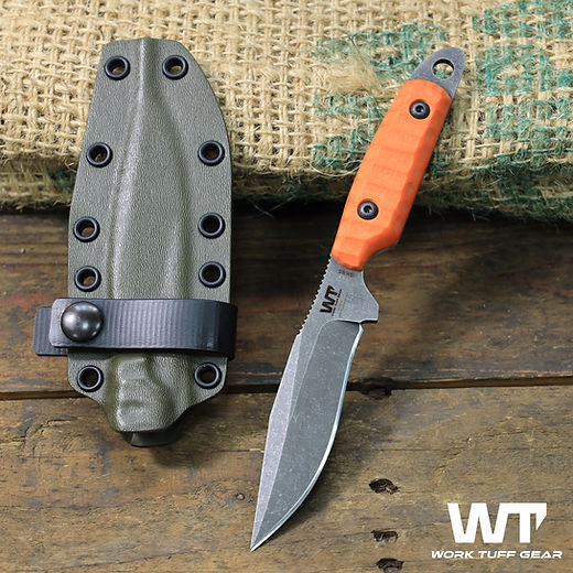 TUFF クナイペン　タクレットL WTG Wolverine - OD Green G-10 - Orange Liners - Dark Washed Blade