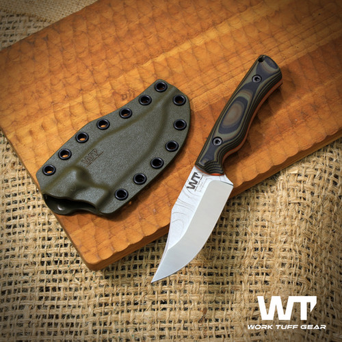 PWB-EDC(N690 Cryo)/Wilderness Camo grip/ODG Kydex Sheath | Work