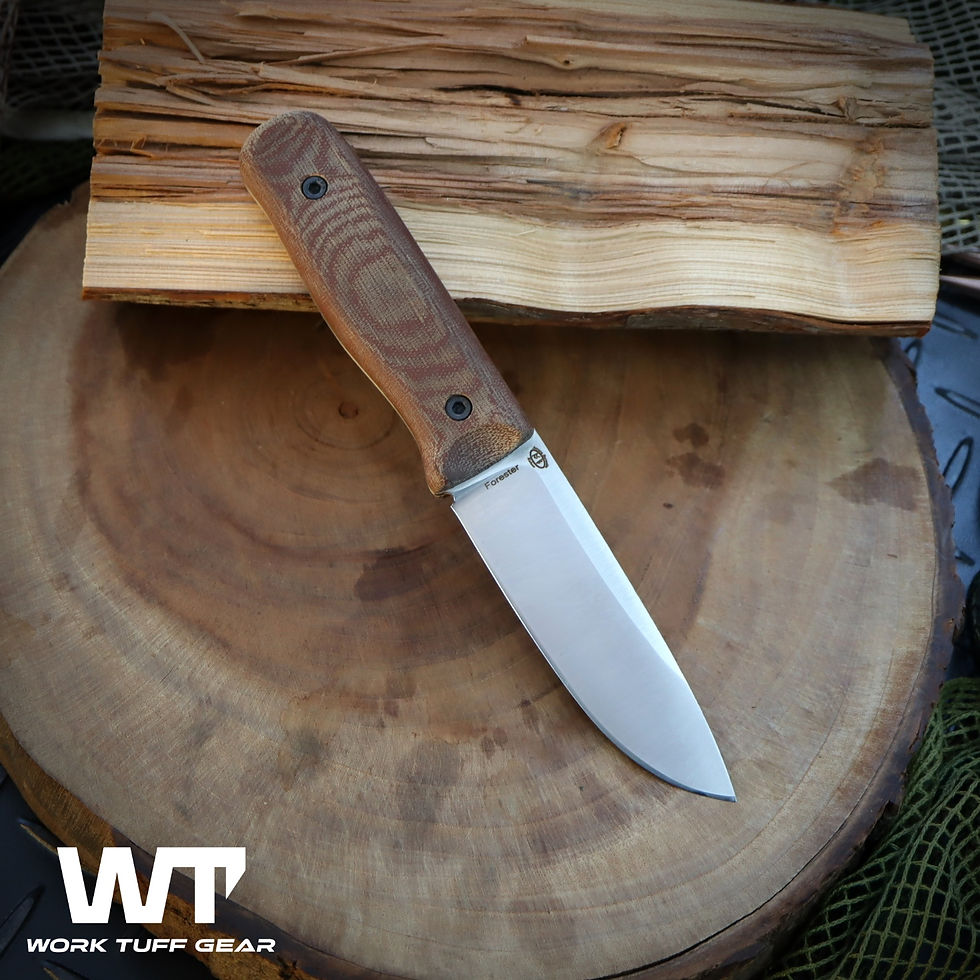 Miniaturbild: Forester Gen 3 (Bohler K329)-Satin/Canvas Micarta Scale /Black Kydex She