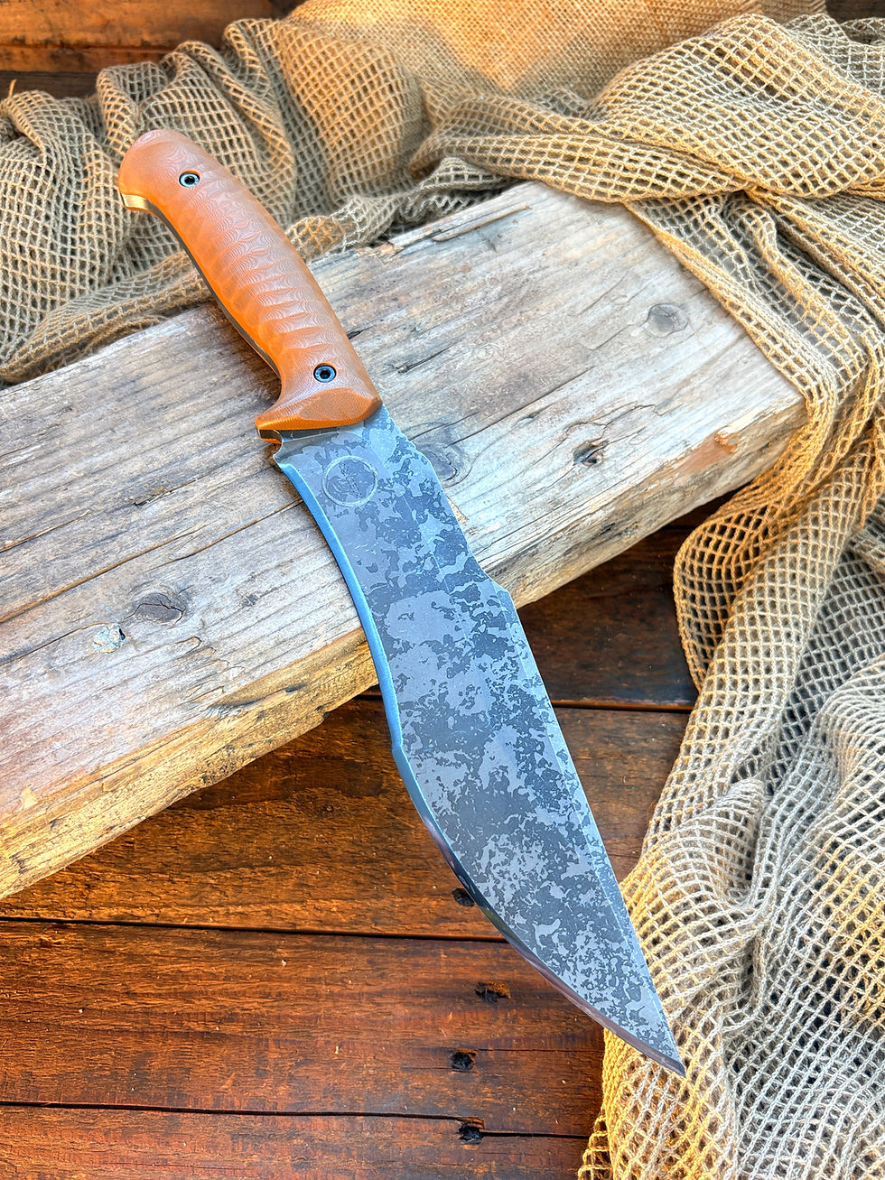 Miniature : Lanzeta (NC)- SP/ (Bohler K329)- Briwn Rugged Scale  Grip 