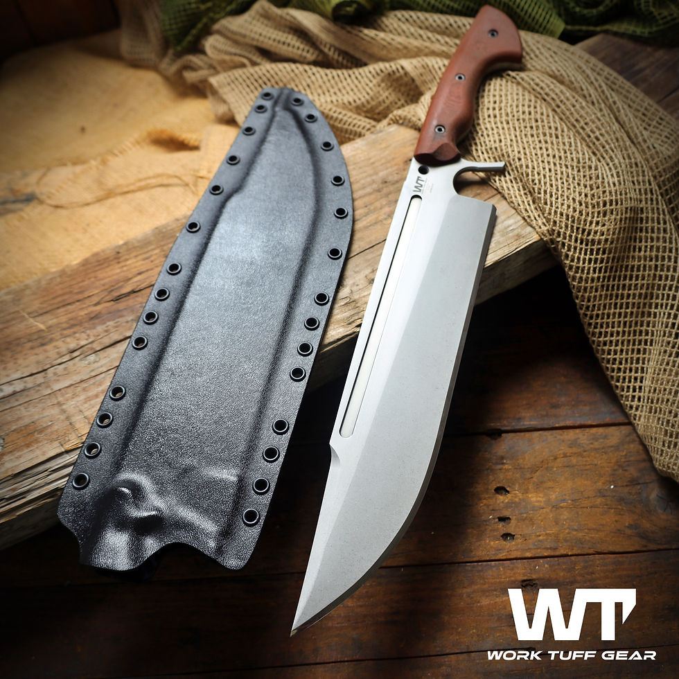 Puzon Predator Hunter (A6Max Stainless Steel)/Ghost finish/Canvas micarta handle