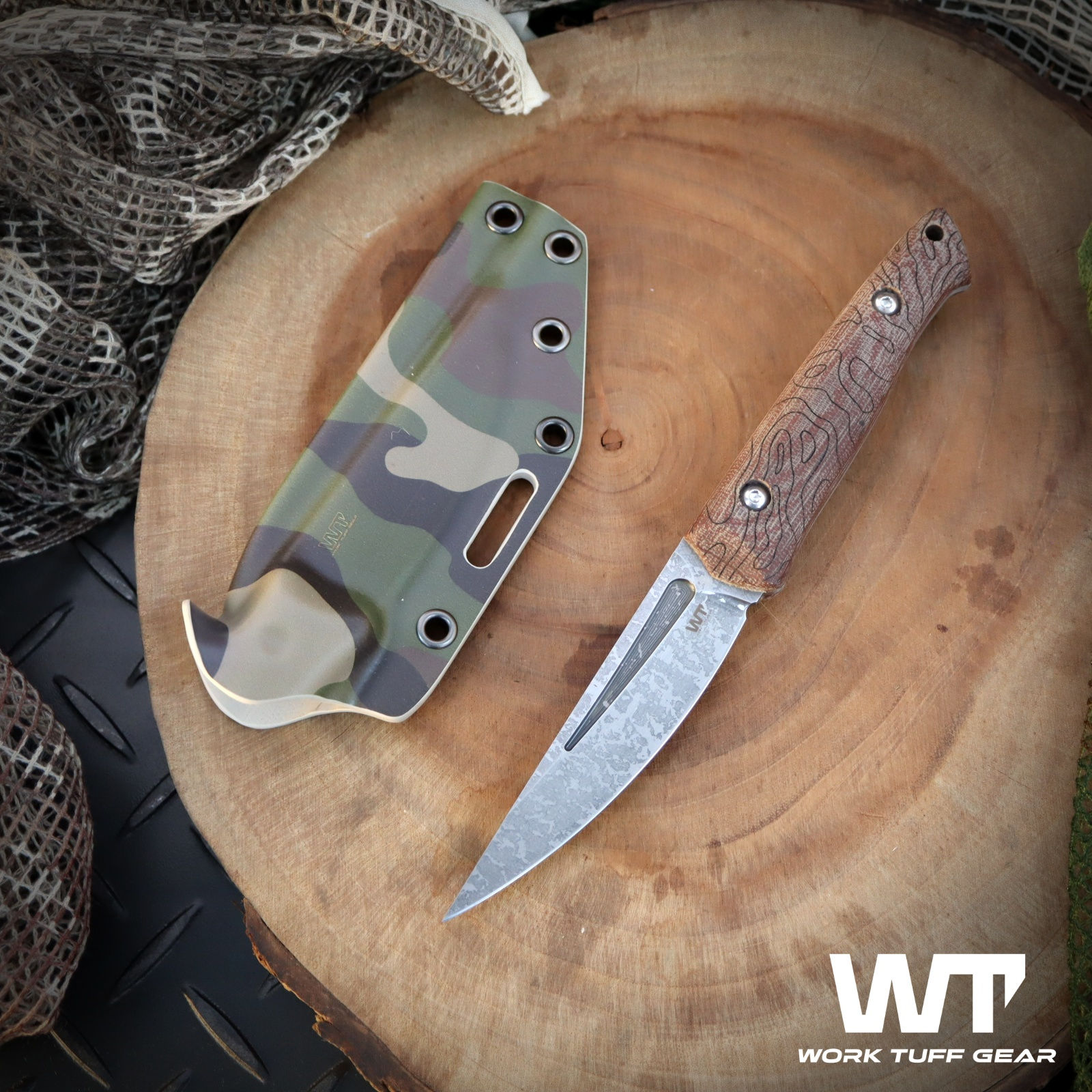 Ninjuko Gen 2-AEB-L (SP)/Natural Canvas Micarta