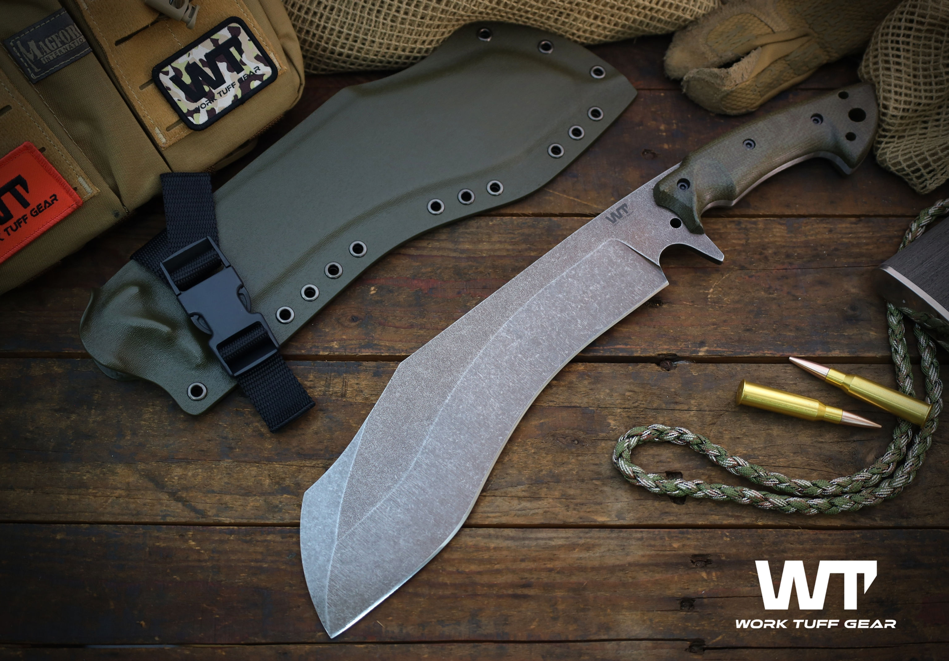 Wilson -K329-(Copper Antique Wash ) /ODG Burlap Canvas  Grip/ODG Kydex She