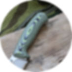 Miniaturbild: Lanzeta (NC)- Satin / (Bohler K329)- Zombe Green Camo Rugged Scale  Grip