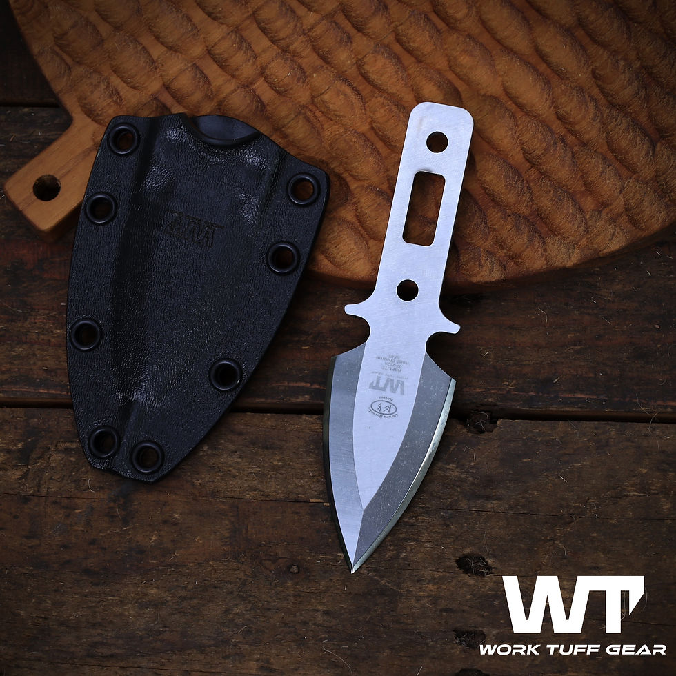 Miniature : Hoplite (SK85)/Hard Chrome Plating/Black Kydex Sheath