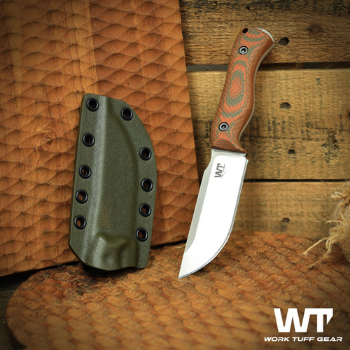 Nomad Bushcrafter (K329) /Satin finish/Hunter Orange Gator Grip