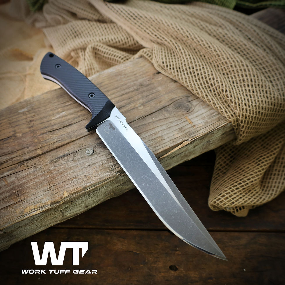 Miniature : Steadfast-L (Bohler K329)-Two-Tone (Dark washed w Satin /Black scale