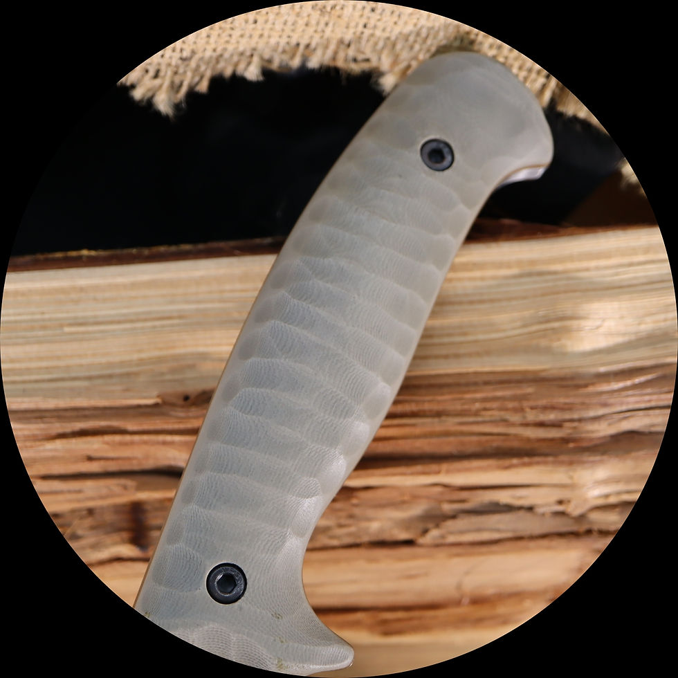Thumbnail: Lanzeta (C)- Dark Washed / (Bohler K329)- Brown Rugged Scale  Grip