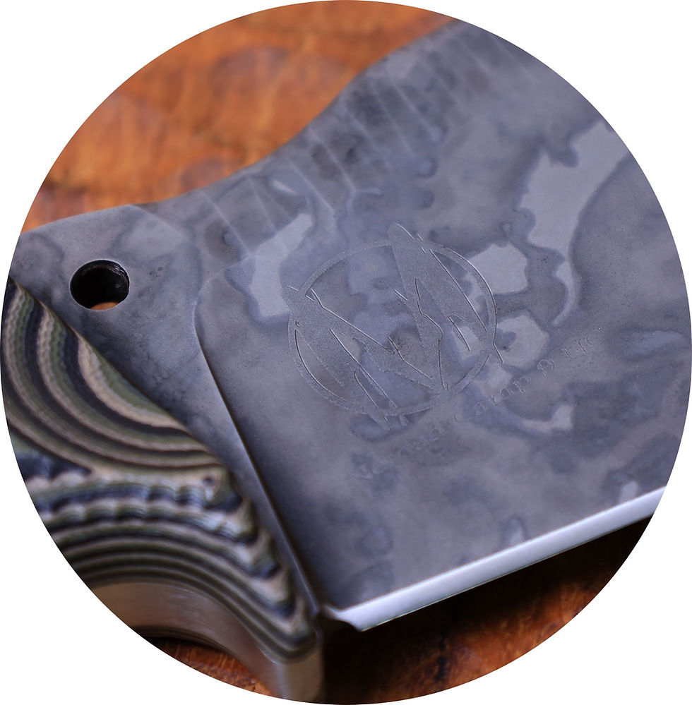 Miniaturbild: Nomad Camp 9-NC (K340)-Rugged texture blade with APO / Jungle Camo Gator Grip