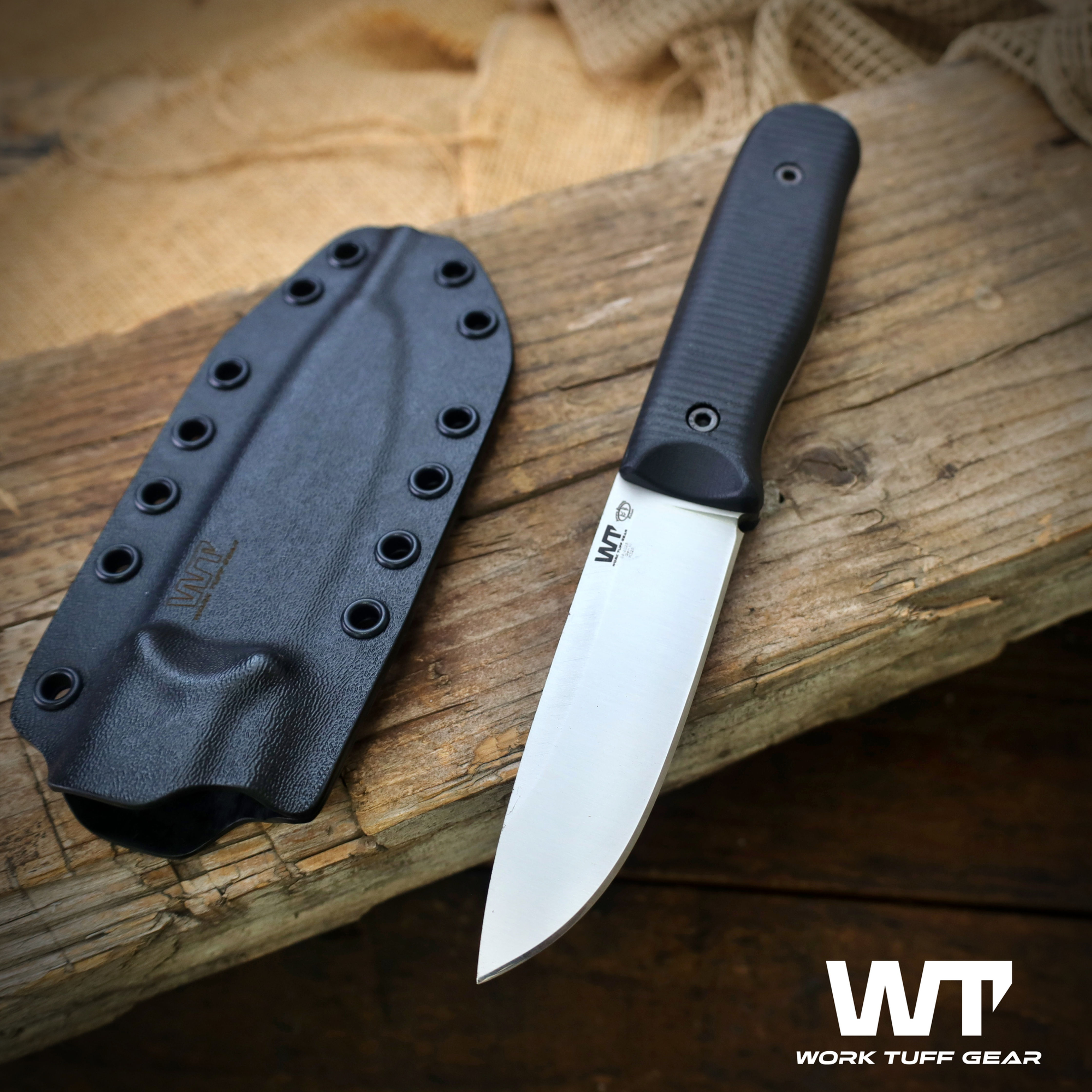 Forester Gen 3 (Bohler K329)-Satin finish/ Saber Grind /Black G10 Grip