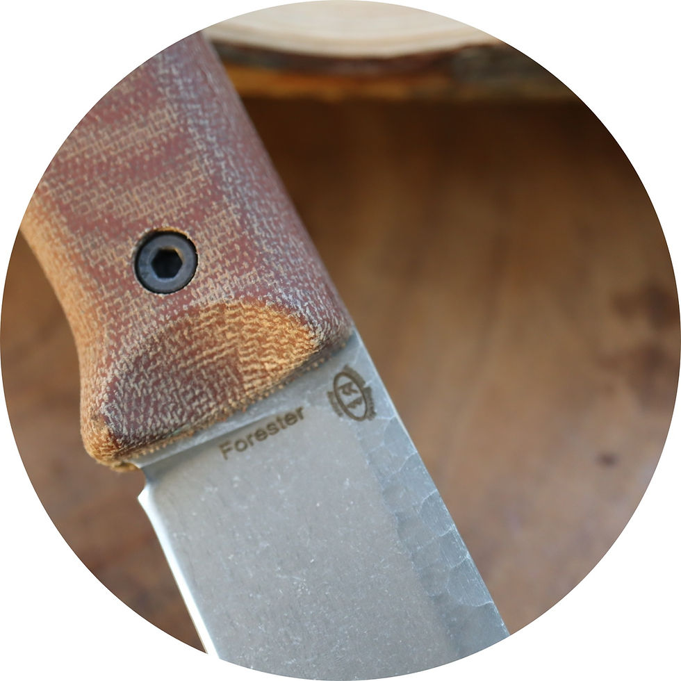 Miniaturbild: Forester Gen 3 (Bohler K329)-Rugged/Canvas Micarta Scale /Black Kydex She